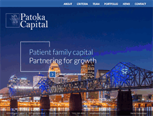 Tablet Screenshot of patokacapital.com